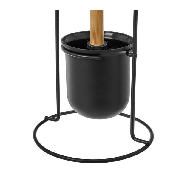 Черна метална четка за тоалетна Simply - Casa Selección-image-2