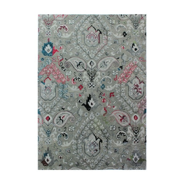 Сив ръчно тъкан персийски килим Fusion, 160 x 230 cm - Flair Rugs