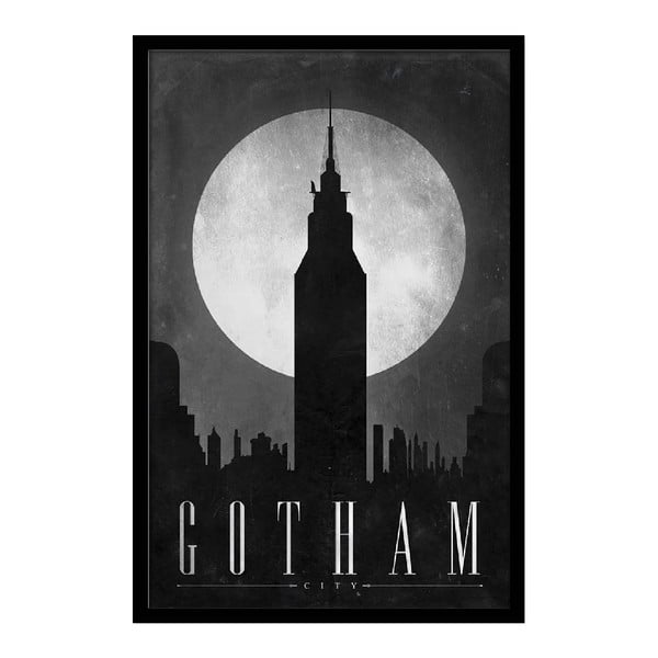 Plakát Dark Gotham, 35x30 cm