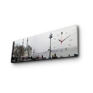 Картинен часовник В града, 30 x 90 cm - Wallity