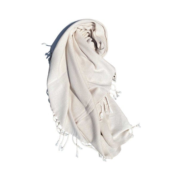 Бежово памучно плажно одеяло 90x175 cm Retro – Foutastic-image-4