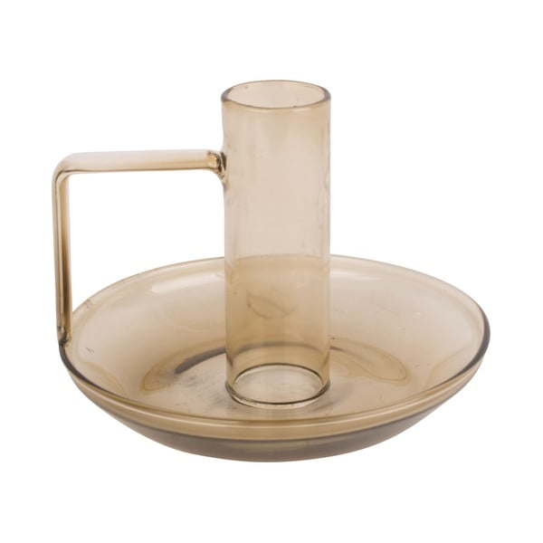 Светлокафяв стъклен свещник Mod Modern - PT LIVING-image-3