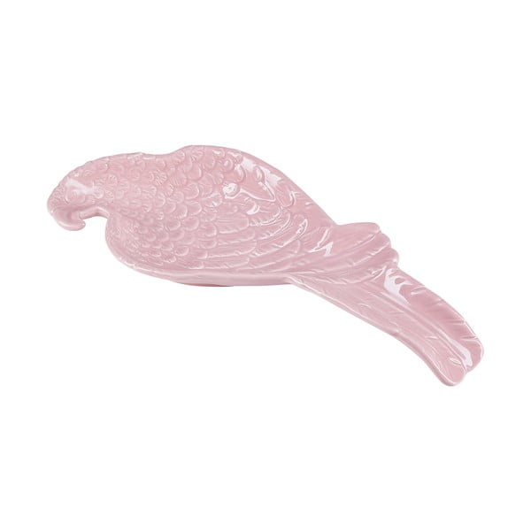 Розова чиния с форма на папагал , 24,3 x 9,4 cm - Miss Étoile