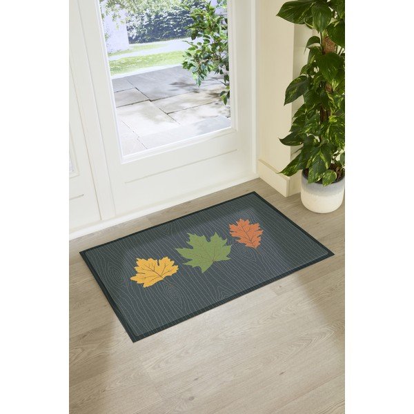 Изтривалка 40x70 cm Autumn Leaves on Green – Artsy Doormats-image-2