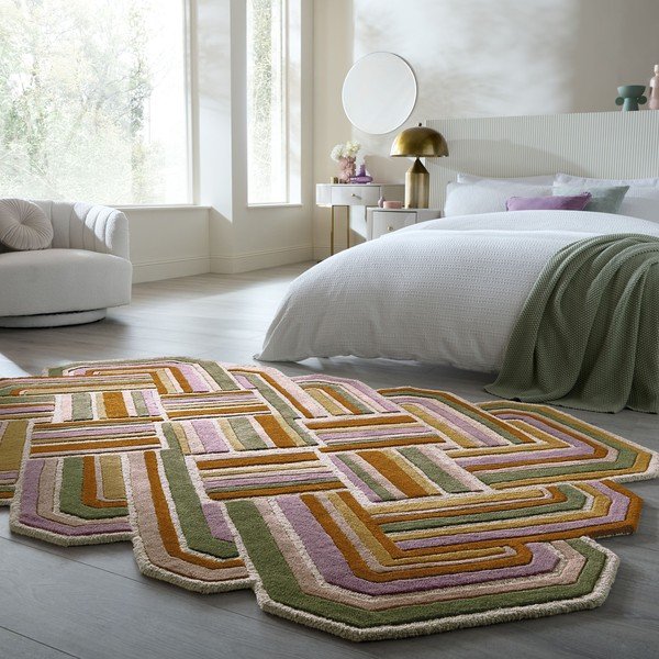 Ръчно изработен вълнен килим 140x200 cm Lattice Shaped  – Flair Rugs-image-1
