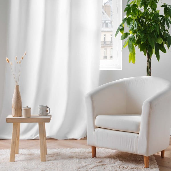 Бяло термо перде от микрофибър 135x260 cm Micropolar – douceur d'intérieur-image-4