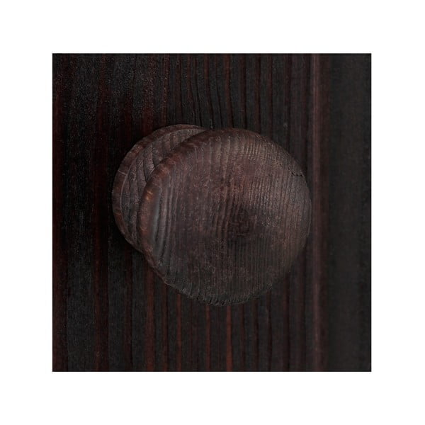 Кафява маса за телевизор от масивен бор 45x44 cm Cubrix – Støraa-image-4