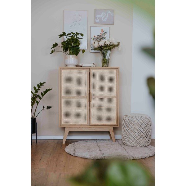 Шкафче от декор от дъб  в естествен цвятв естествен цвят 87x110 cm Bridget – Støraa-image-1