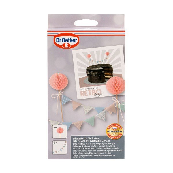 Комплект от 2 декорации за торта Celebrate Retro - Dr. Oetker-image-2