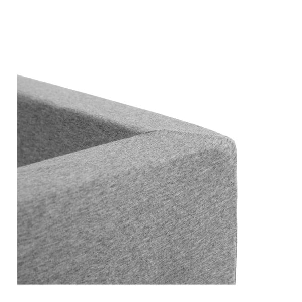 Světle šedý hranatý dětský bazének s 500 balónky Misioo, 110 x 50 cm-image-1