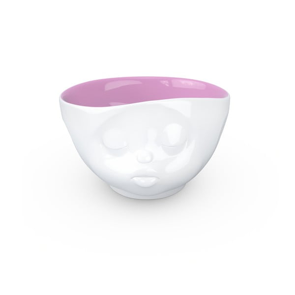 Порцеланова купа за целувки в бяло и лилаво - 58products