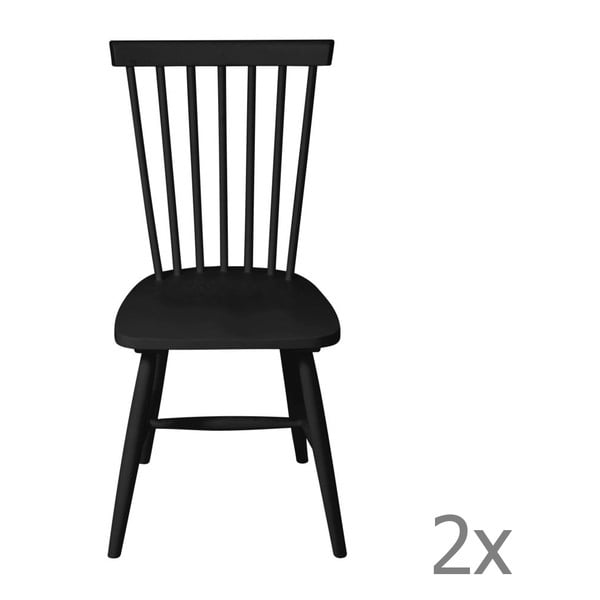 Sada 2 židlí Sena Black