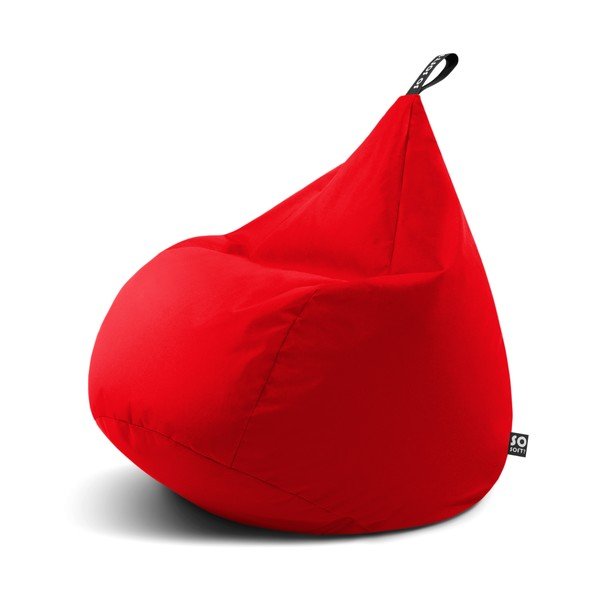 Червен  пуф Drop XL – So Soft?