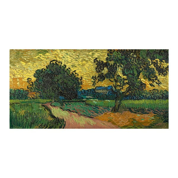 Obraz Vincenta van Gogha - Landscape at Twilight, 80x40 cm