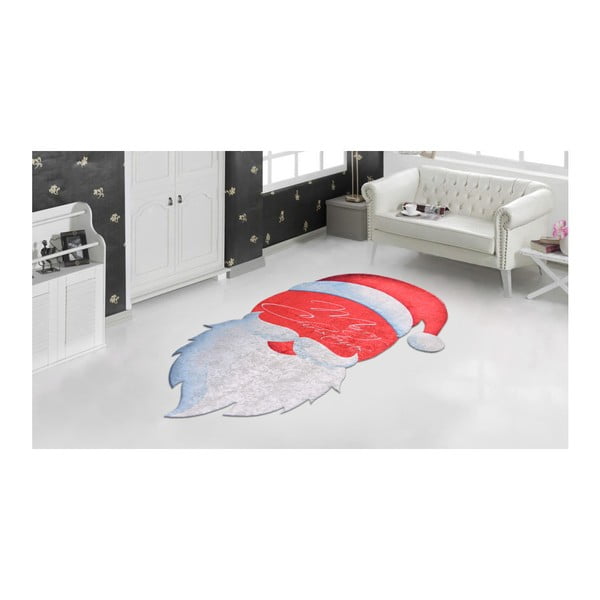Бяло и червено килимче Frosty Man, 60 x 100 cm - Vitaus