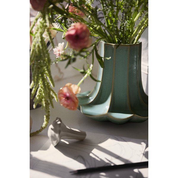 Светлозелена керамична ваза (височина 20,5 cm) Kantarel – Kähler Design-image-2