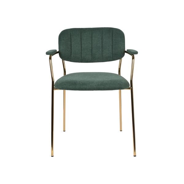 Тъмнозелени трапезни столове в комплект от 2 Jolien - White Label-image-2