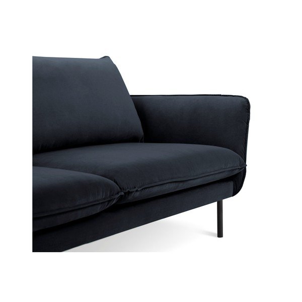 Тъмносин кадифен диван , 230 см Vienna - Cosmopolitan Design-image-3