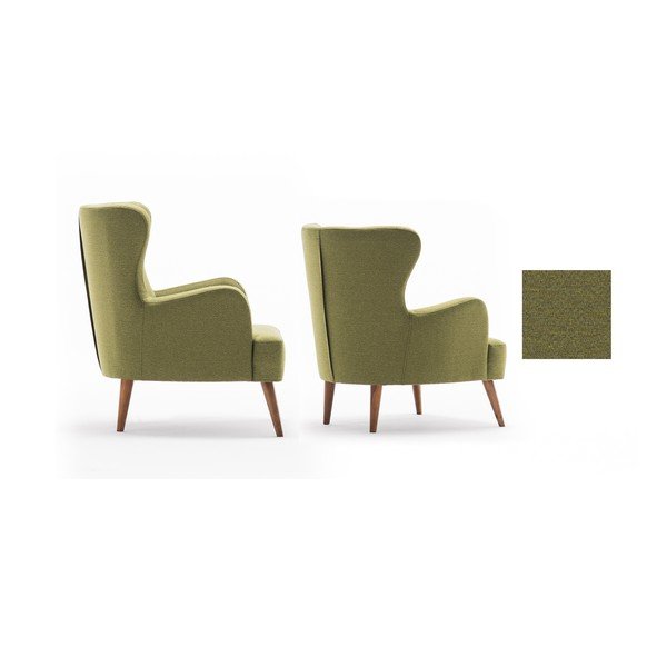 Маслиненозелен фотьойл Jane Karina - Balcab Home-image-2