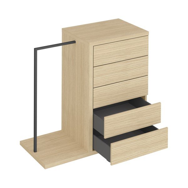 Нисък гардероб от дъб 105x113 cm Hugo - TemaHome-image-3