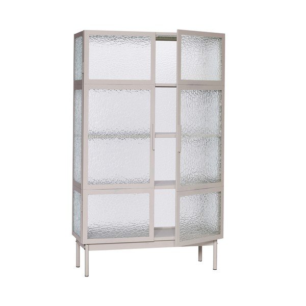 Бяла метална витрина 92x151 cm Plex – Hübsch-image-2