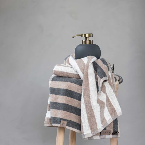 Синьо-сива кърпа от органичен памук 50x90 cm Disorder - Mette Ditmer Denmark-image-1