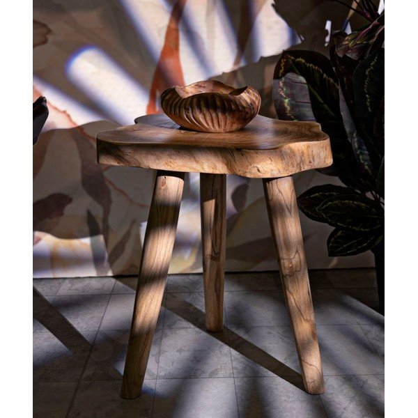 Стол от масивно тиково дърво в естествен цвят Budut – Mauro Ferretti-image-1