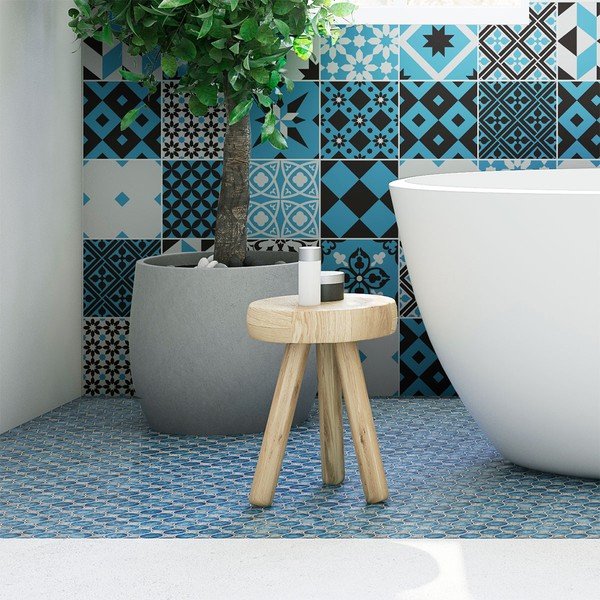 Комплект от 30 стикера за стена Azulejos Talia, 15 x 15 cm - Ambiance-image-4