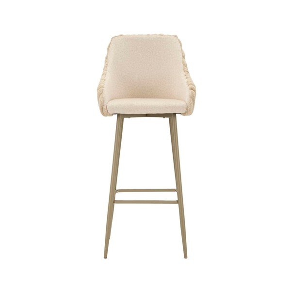 Кремави тапицирани бар столове в комплект с подлакътници 2 бр. (височина на седалката 78 cm) Alaska – Mauro Ferretti-image-2