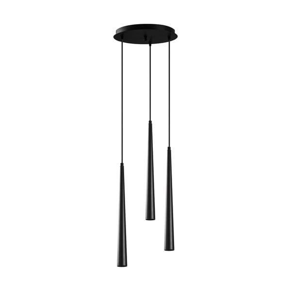 Черна висяща лампа за 3 крушки Uğur Drop - Opviq lights