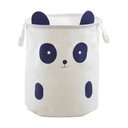 Бяла текстилна детска кошница за играчки ø 38x48 cm Mimo Panda Face – Premier Housewares