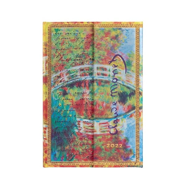 Седмичен дневник с магнитно затваряне за 2022 г. Моне (Мост), Писмо до Моризо, 10 x 14 cm - Paperblanks