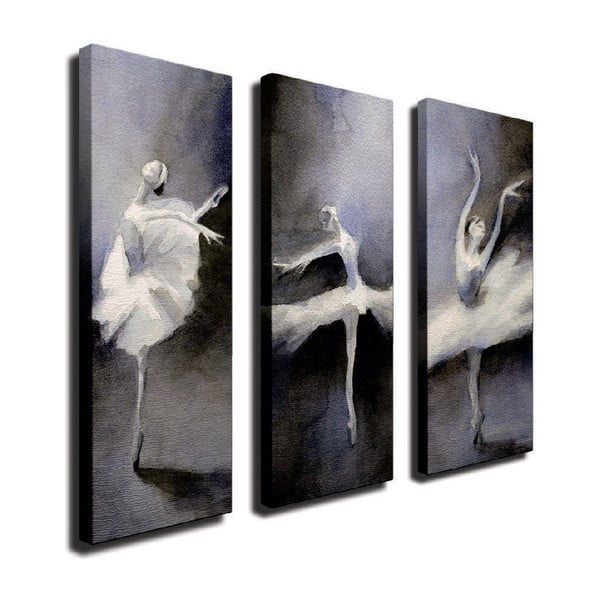 Картина за стена от 3 части върху платно Ballet - Vega