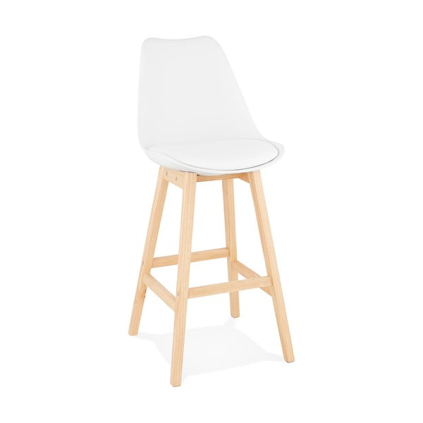Бял бар стол , височина на седалката 75 cm April - Kokoon