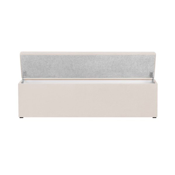 Béžový otoman k posteli s úložným prostorem Kooko Home, 47 x 140 cm-image-4