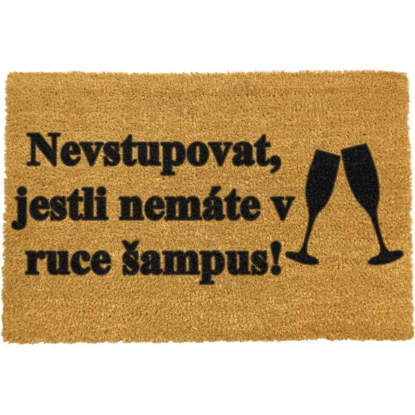 Рогозка от естествени кокосови влакна , 40 x 60 cm Šampus - Artsy Doormats