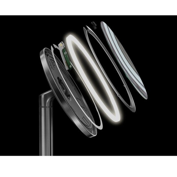 Стенно/козметично огледало със светлина/увеличително (5x) ø 20 cm Sensor – simplehuman-image-4