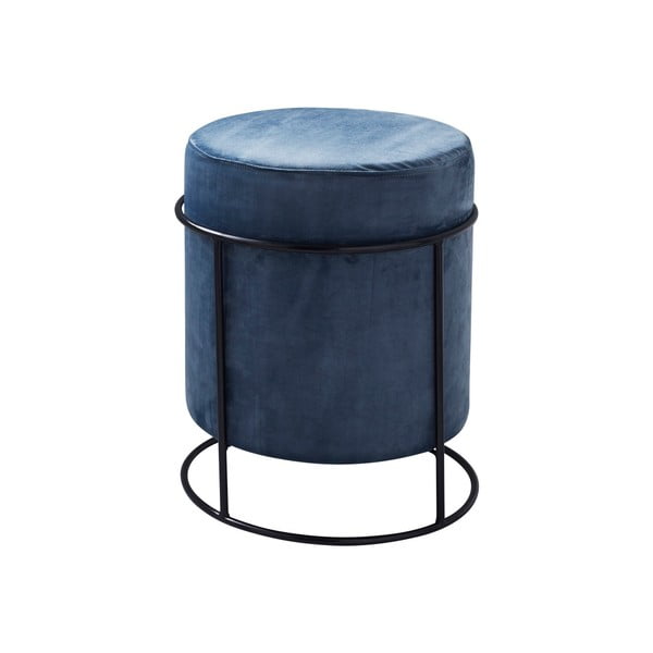 Син тапициран пуф Stack, ⌀&nbsp;37 cm - Native-image-2