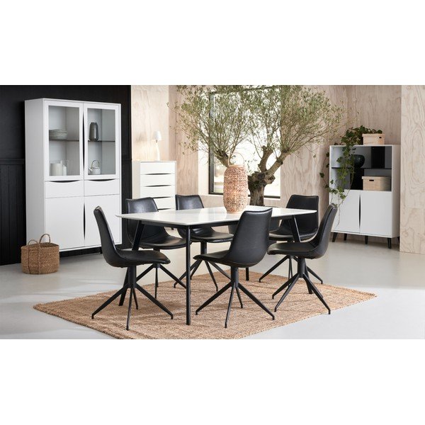 Бял шкаф за книги 100x140 cm Lyon - Furnhouse-image-1