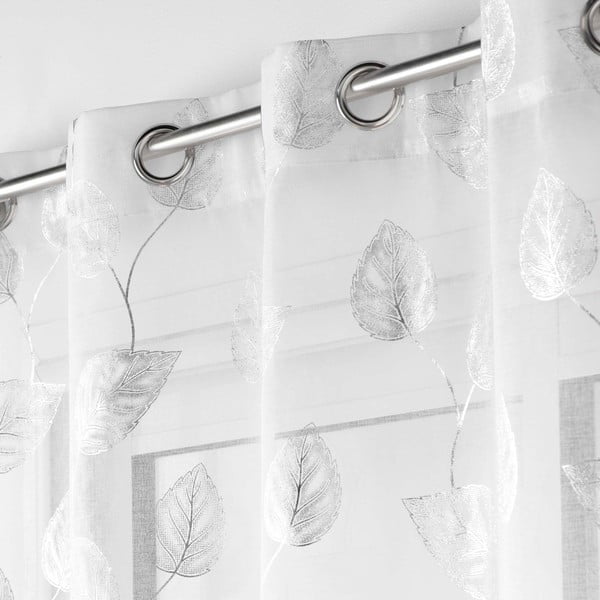 Завеса в бяло и сребристо 140x280 cm Edelia – douceur d'intérieur-image-1