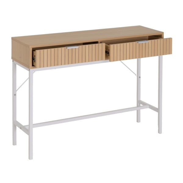 Конзолна маса от декор от дъб  в естествен цвят 30x100 cm Mid-Lines – Casa Selección-image-1