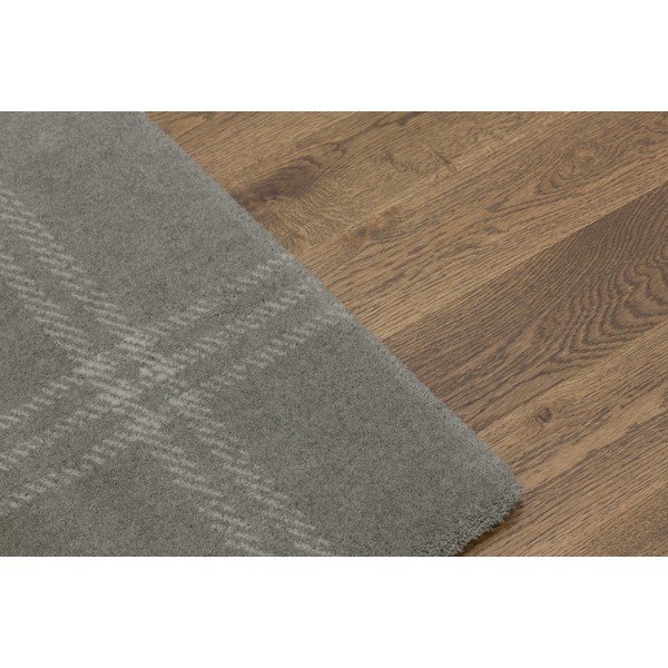 Светлосив вълнен килим 300x400 cm Calisia M Grid Prime – Agnella-image-4