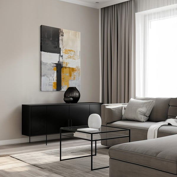 Картина с ръчно изрисувани елементи 70x100 cm Jade – Styler-image-1