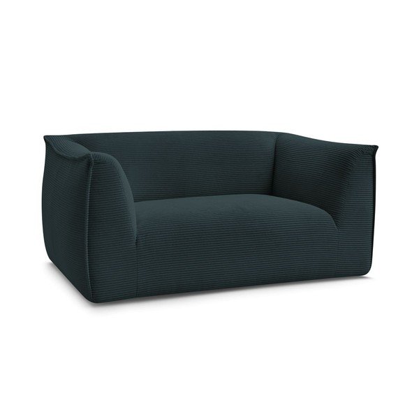 Тъмносин диван от рипсено кадифе 170 cm Giorgia – Bobochic Paris-image-3