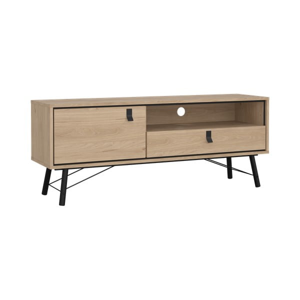 Маса за телевизор от дъбов декор в естествен цвят 150x60x40 cm Ry – Tvilum-image-2