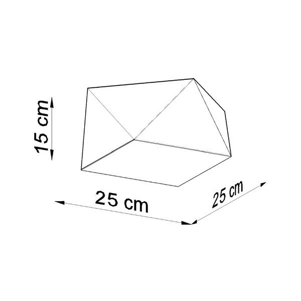 Бяло осветително тяло за таван 25x25 cm Koma – Sollux-image-4