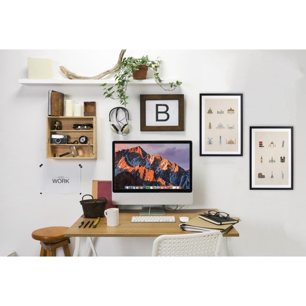 Плакат в рамка от африканска върба Famous Buildings, 40 x 30 cm - Really Nice Things-image-1