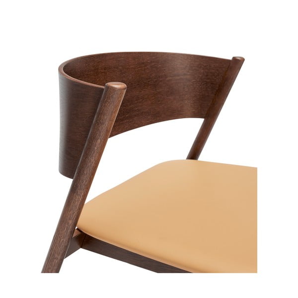 Тъмнокафяво кресло Oblique – Hübsch-image-4