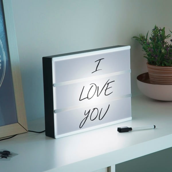 Светлинна дъска с букви и молив Cinema Box - InnovaGoods-image-1