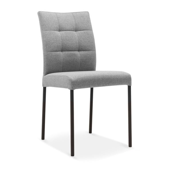 Сив трапезен стол с черни крака Luda - Mossø